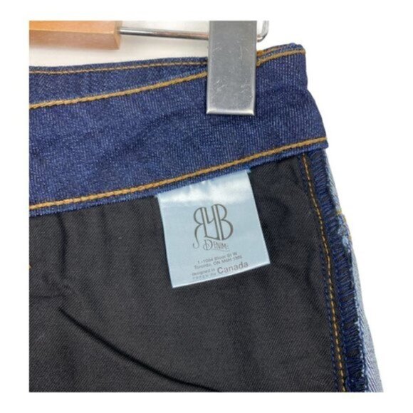 Ryb Ride Your Bike Women's Indigo Denim Jean Dark Wash Cycling Shorts US 26 - Picture 13 of 14